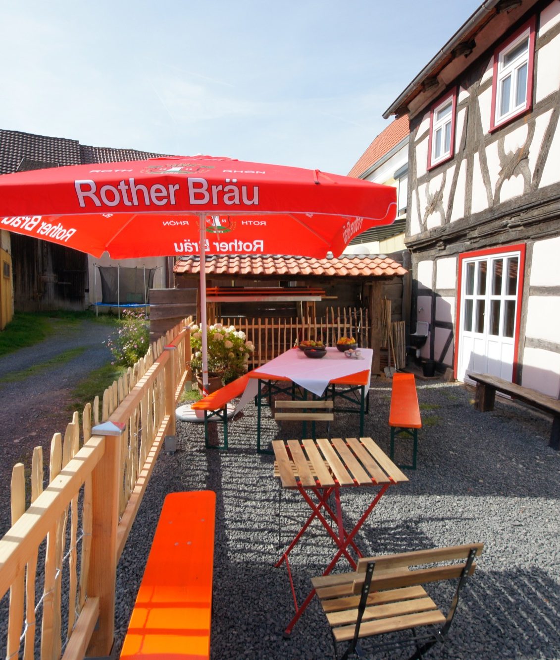 Im Biergarten oder der Gaststube